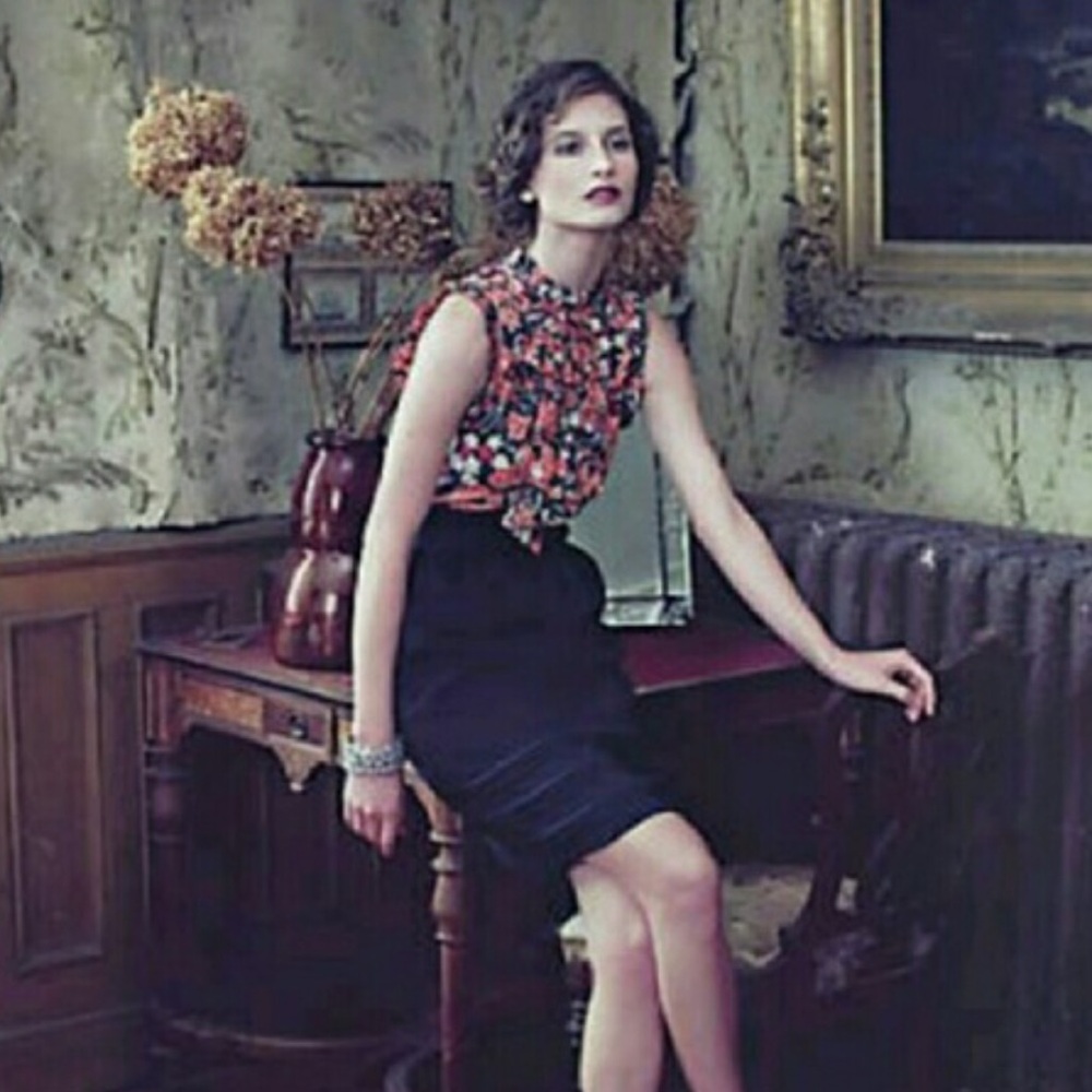 Anthropologie Girls from Savoy ruffled floral dress Sz 2